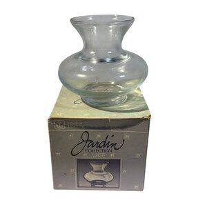 Anchor Hocking Vase Jardin Collection Clear Glass 3100/335 3.5" Tall With Box